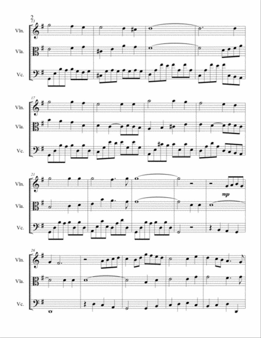 It Is Well With My Soul for String Trio String Trio scores gallery preview page 3
