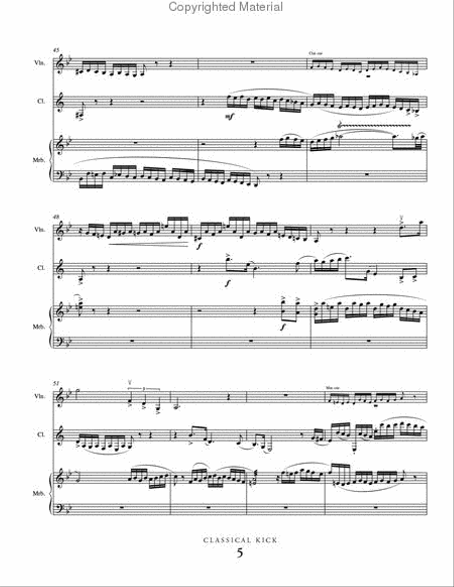 Classical Kick B-Flat Clarinet scores gallery preview page 6