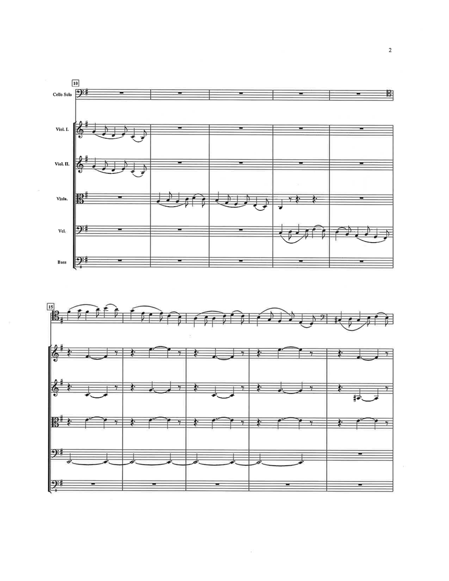 Elgar Cello Concerto (1st Movement) String Orchestra scores gallery preview page 4