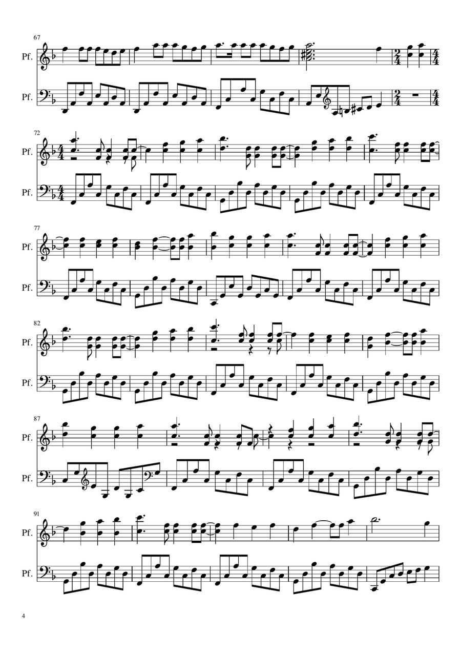 Ti porto via con me Piano Solo scores gallery preview page 4