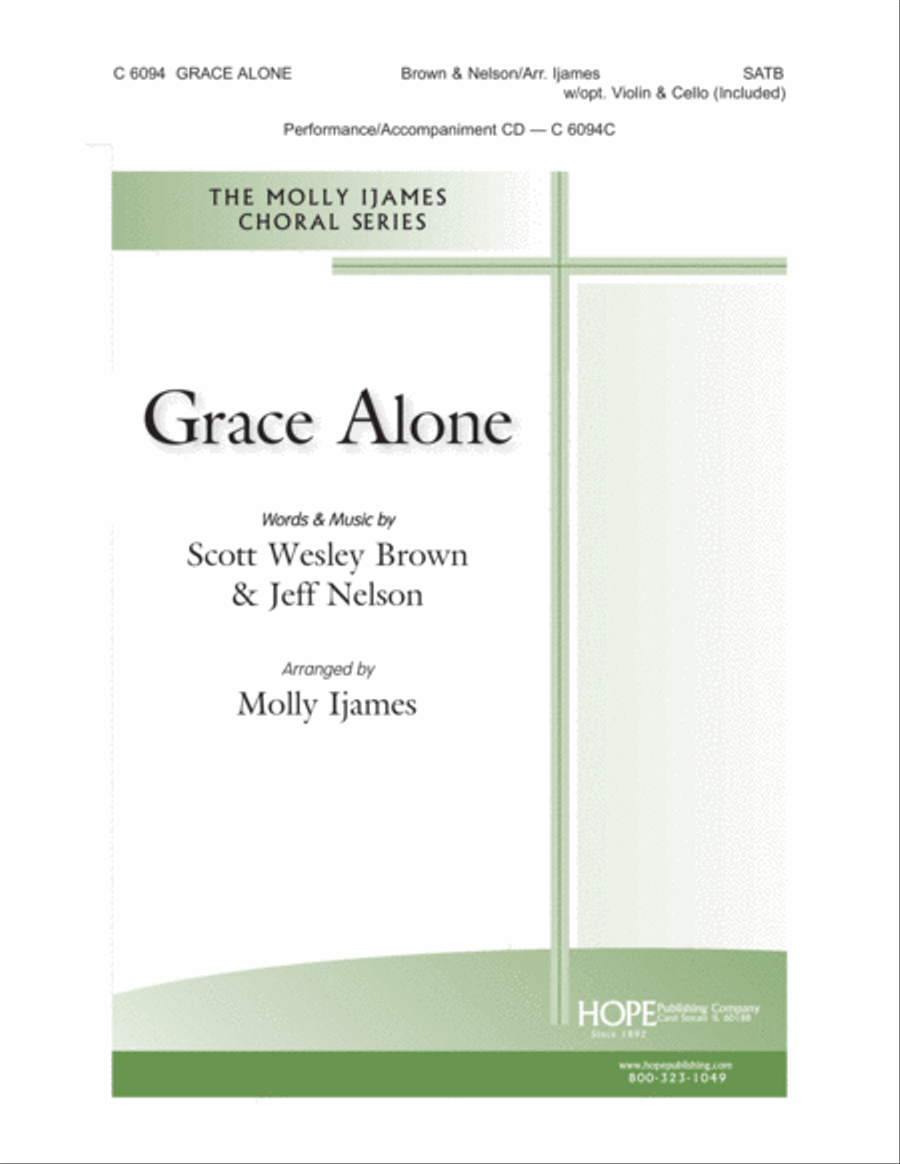 Grace Alone 4-Part scores gallery preview page 1
