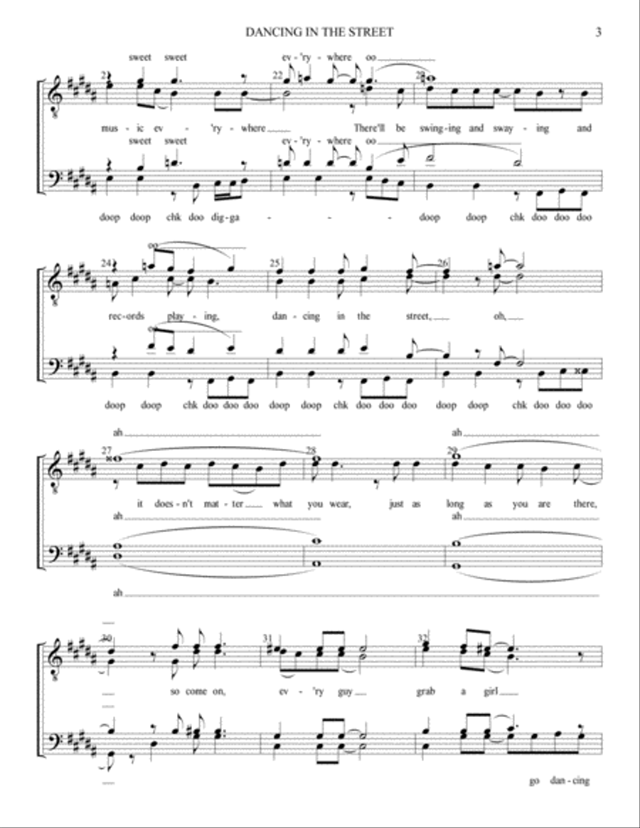 Dancing In The Street Dancing In The Street TTBB scores gallery preview page 3