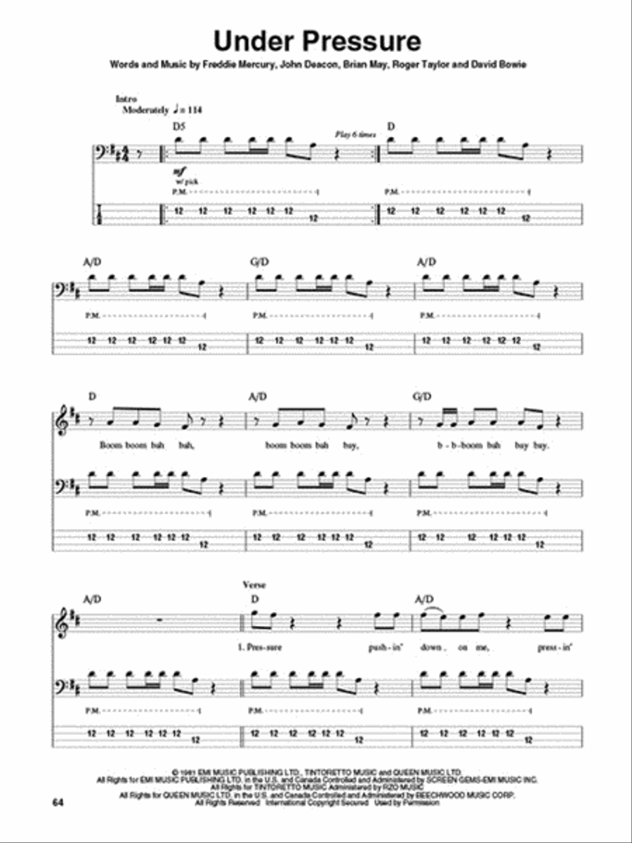 Best Bass Lines Ever Bass Guitar Tablature scores gallery preview page 3