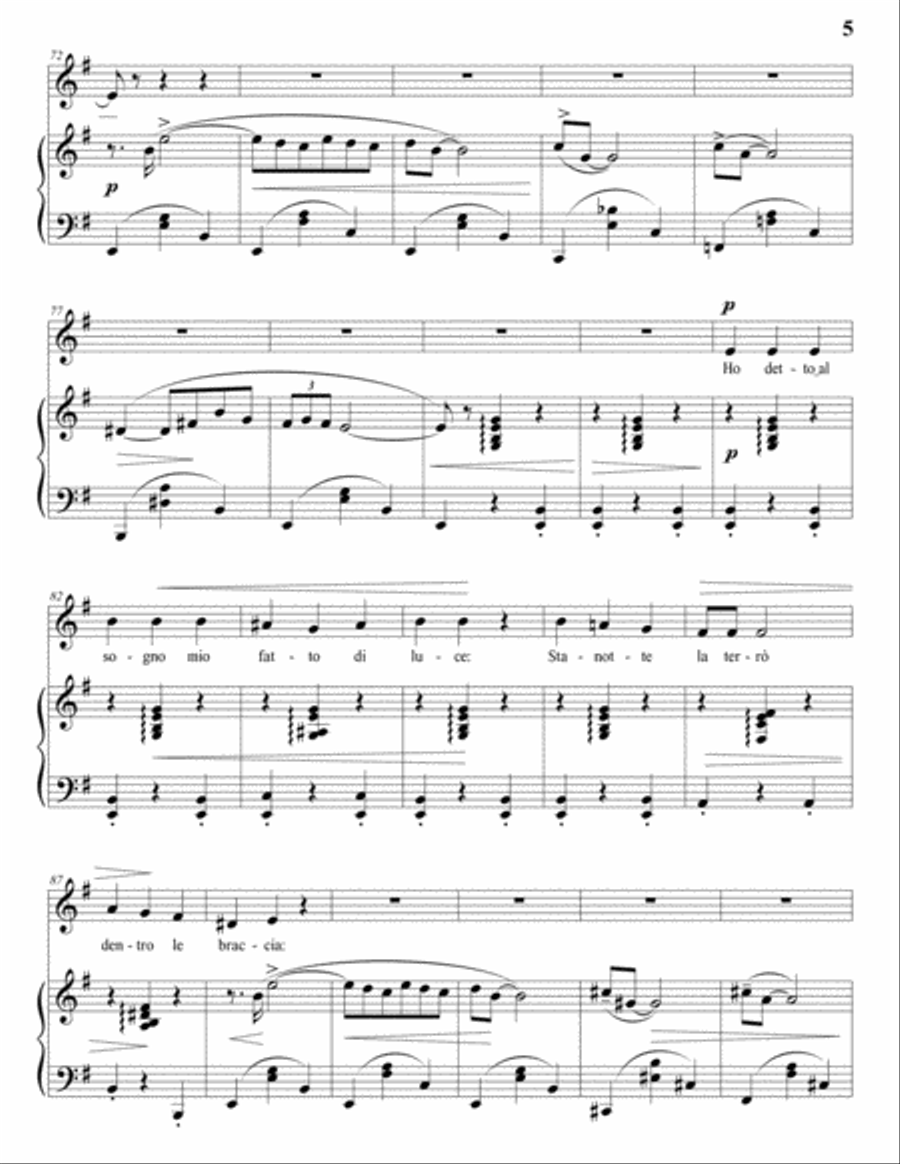 TOSTI: Chitaratta abruzzese (transposed to E minor) Voice scores gallery preview page 6