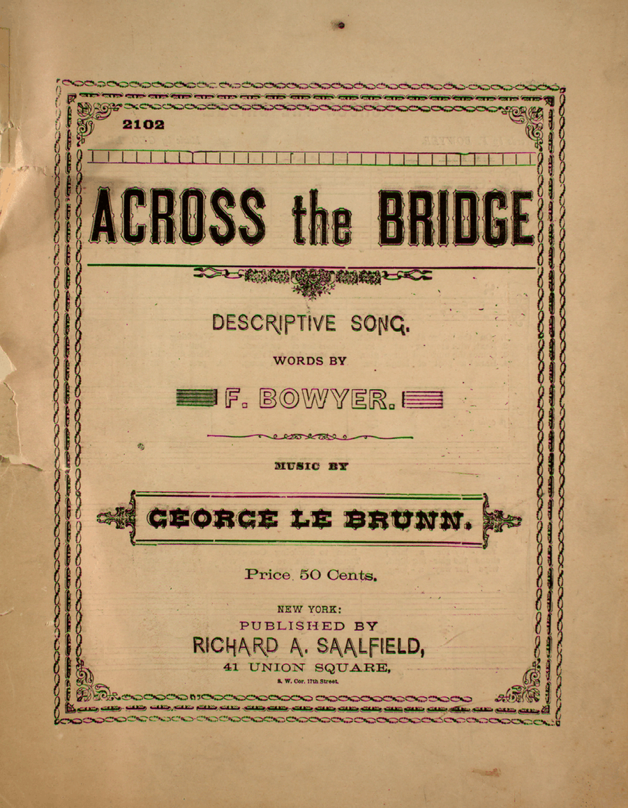 Across the Bridge. Descriptive Song Voice - Digital Sheet Music