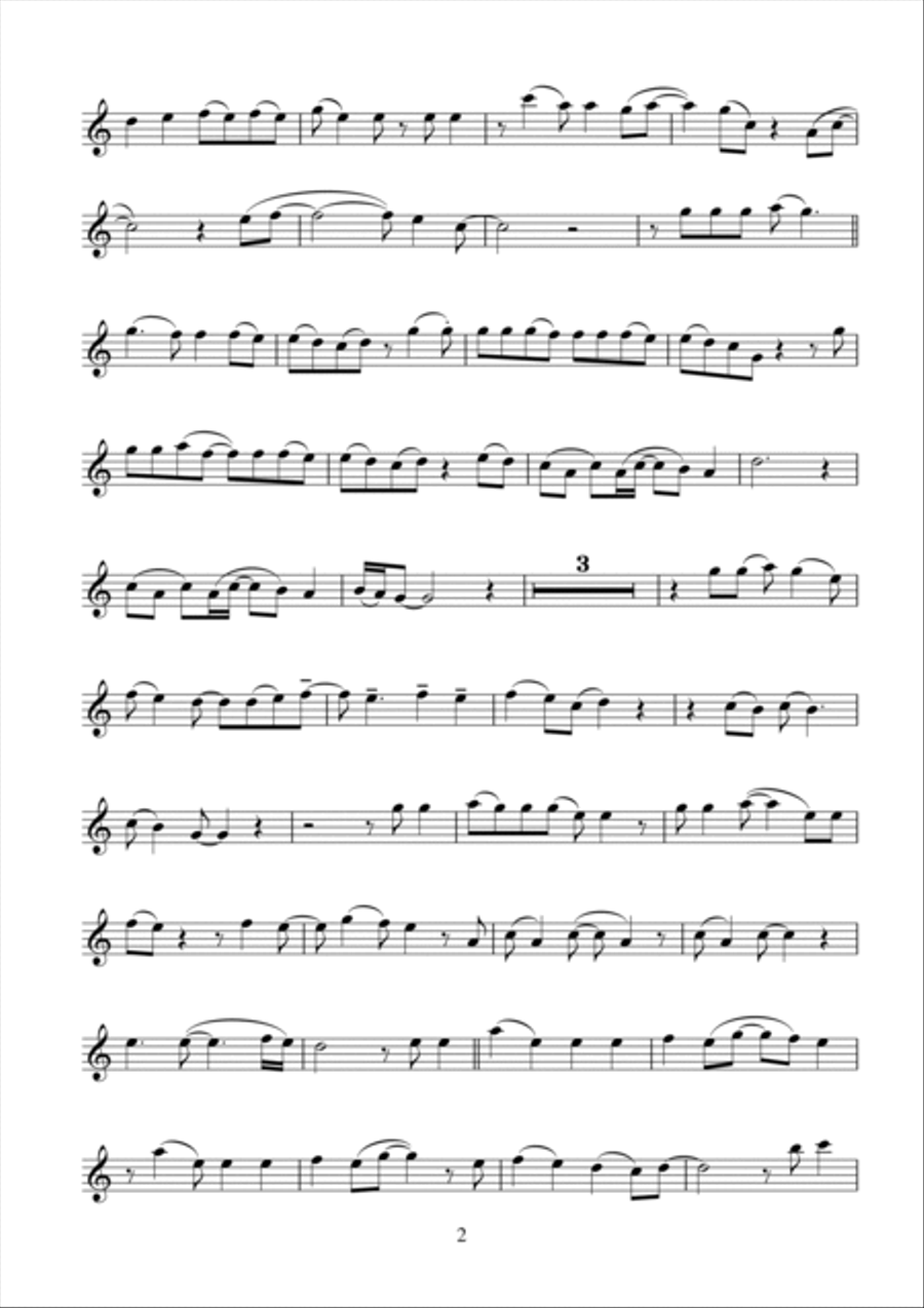 American Pie Flute Solo scores gallery preview page 2