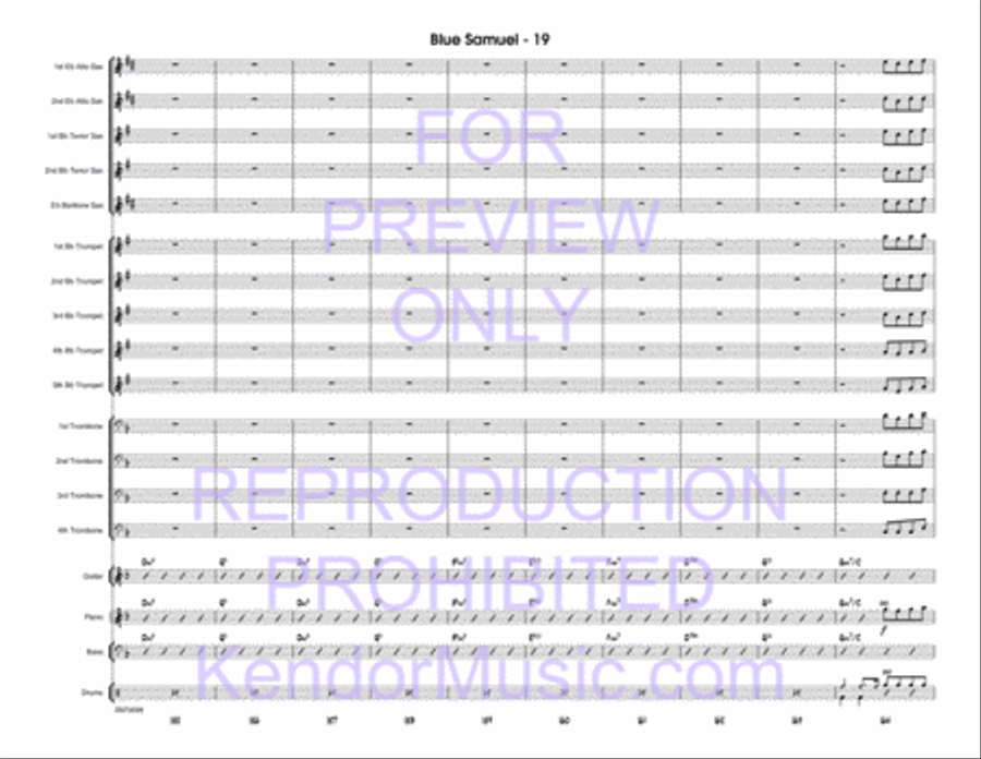 Blue Samuel Jazz Ensemble scores gallery preview page 20