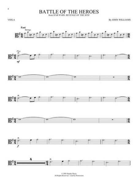 Star Wars – Instrumental Play-Along for Viola image number null