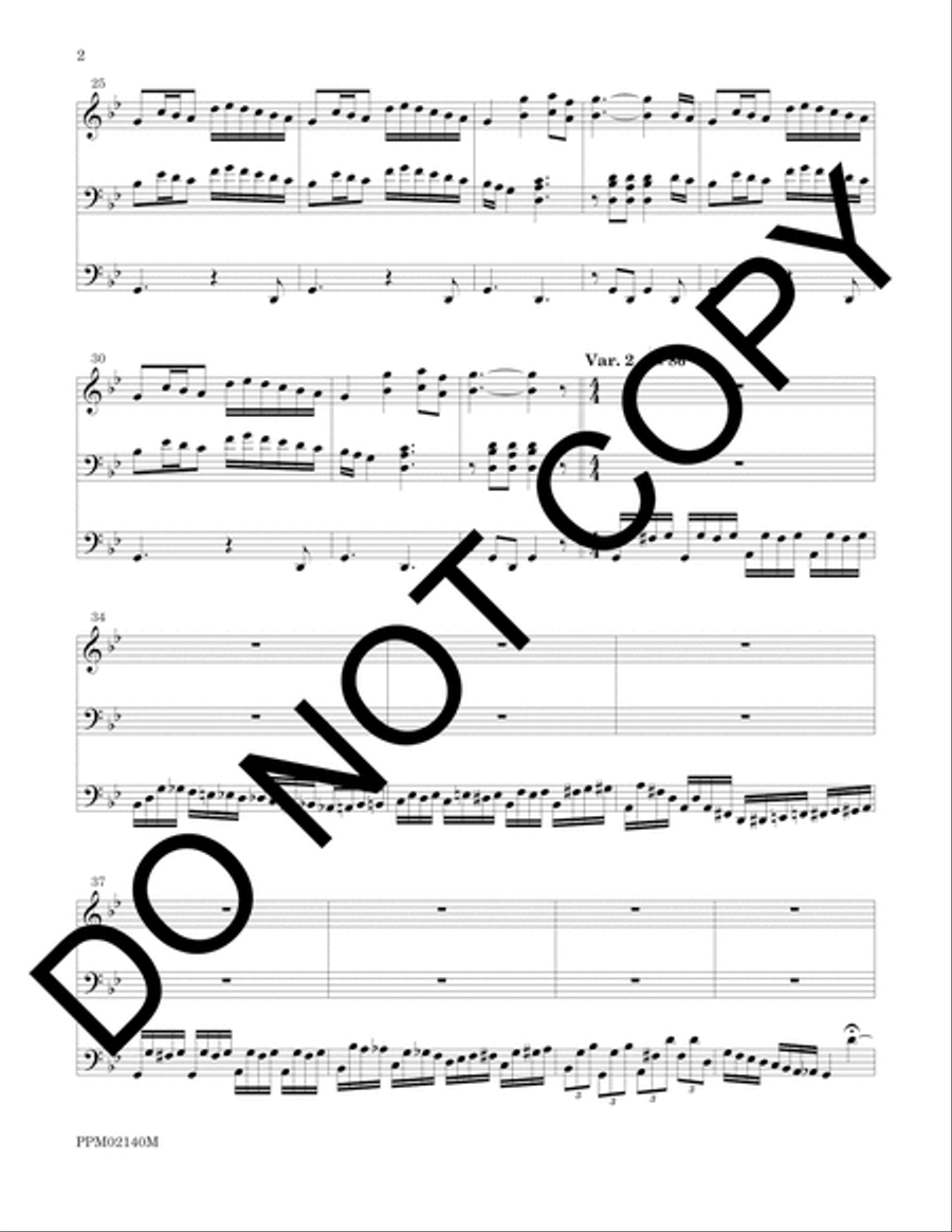 Ritornello and Variations on Llangloffan Organ scores gallery preview page 2