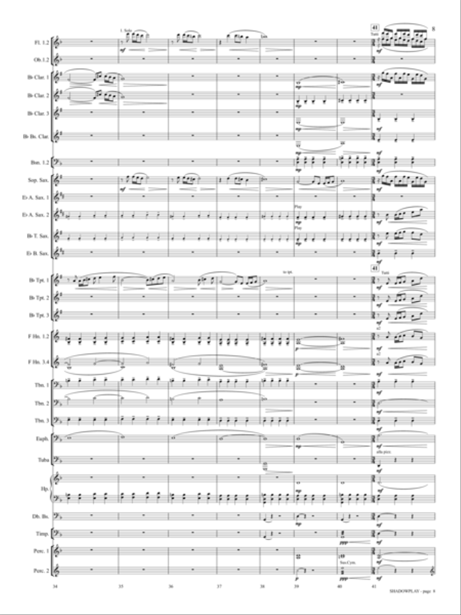 Shadowplay Concert Band scores gallery preview page 6