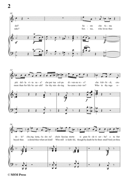 Mozart-Non più di fiori vaghe catene,from 'La Clemenza di Tito',in C Major,for Voice and Piano image number null