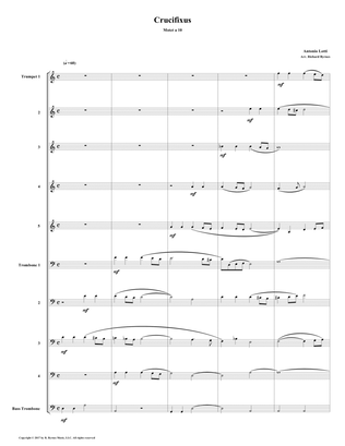 Crucifixus a 10 by Antonio Lotti (Brass Choir)