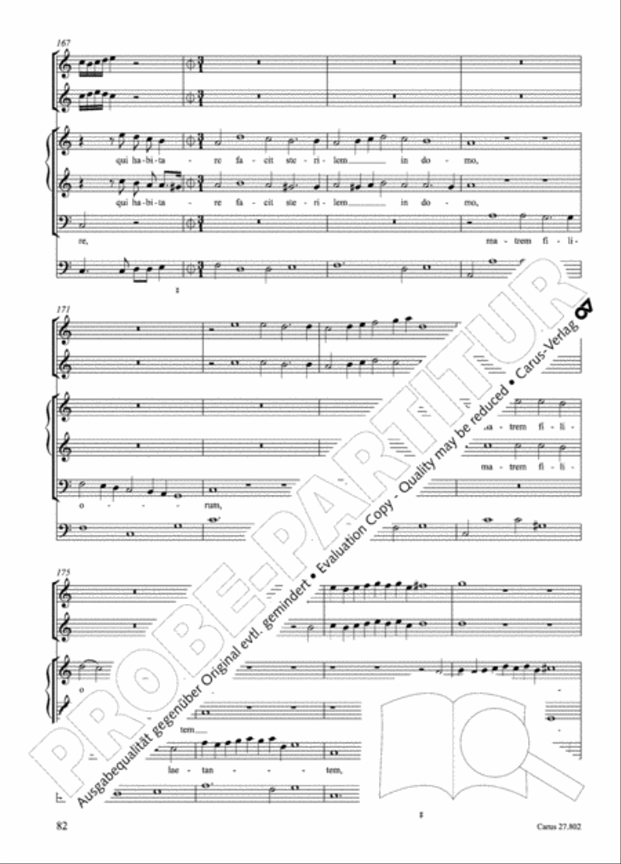 Salmi I (Selva morale e spirituale) Collection / Songbook scores gallery preview page 107