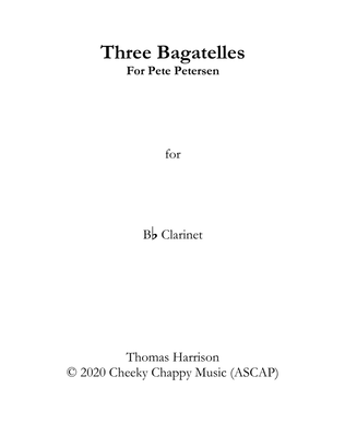 Three Bagatelles for Clarinet