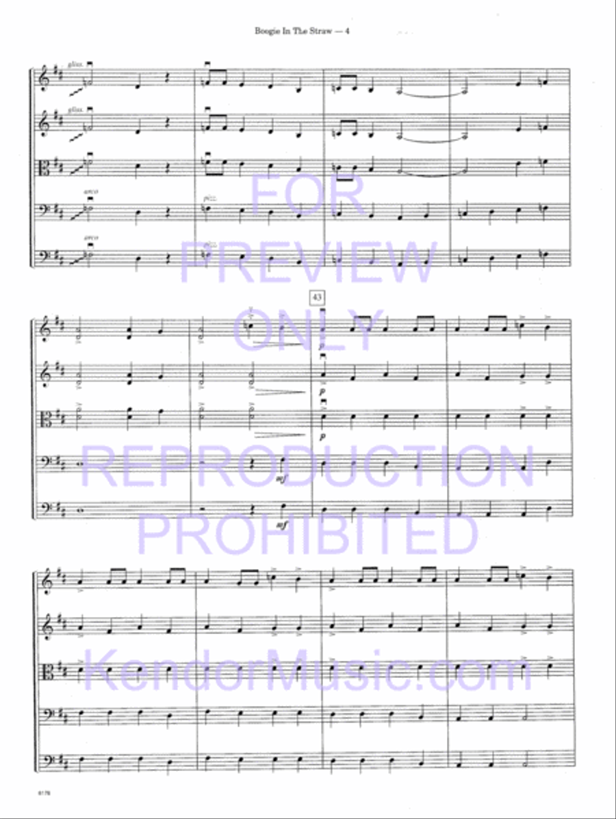Boogie In The Straw String Orchestra scores gallery preview page 7