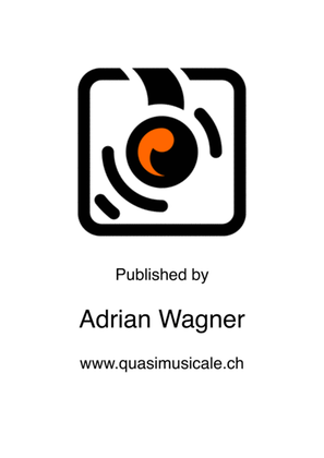 Book cover for "Away In A Manger" Flute Quartet arr. Adrian Wagner