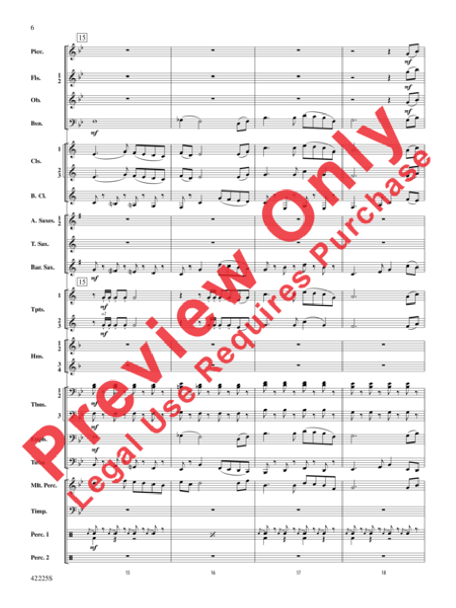 Mountain Strong Concert Band scores gallery preview page 6