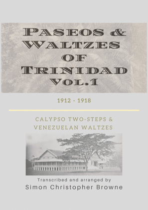 Paseos and Waltzes of Trinidad Vol.1 for violin and guitar