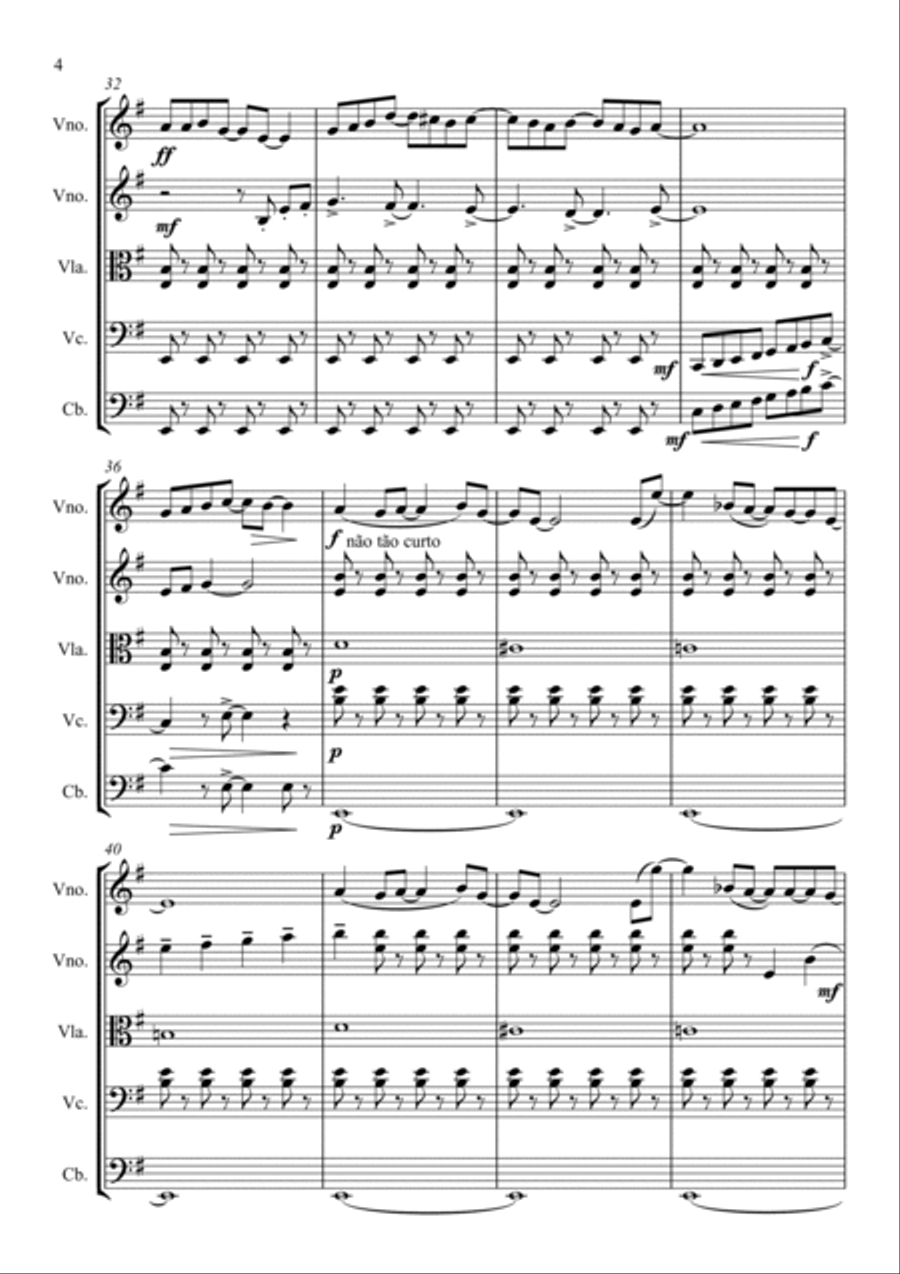 Eleanor Rigby Eleanor Rigby String Quintet scores gallery preview page 4