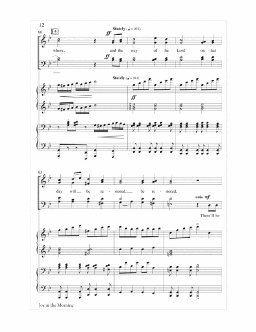 Joy in the Morning Joy in the Morning 4-Part scores gallery preview page 12
