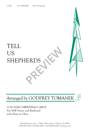 Book cover for Tell Us Shepherds