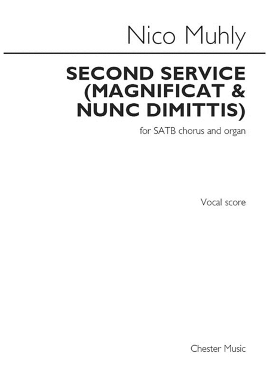 Second Service (Magnificat and Nunc Dimittis) 4-Part scores gallery preview page 1