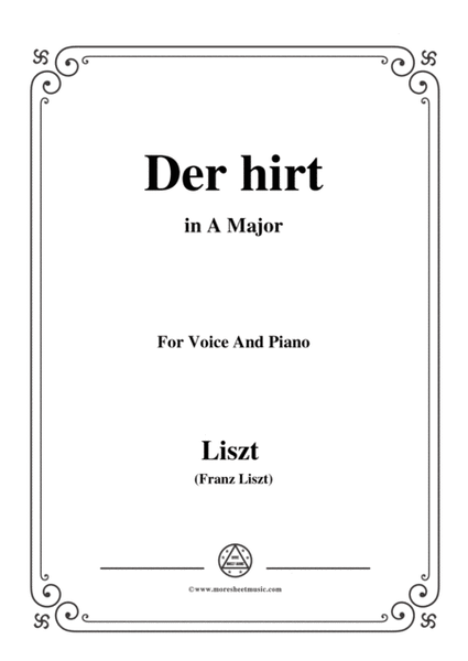 Liszt-Der hirt in A Major,for Voice and Piano image number null