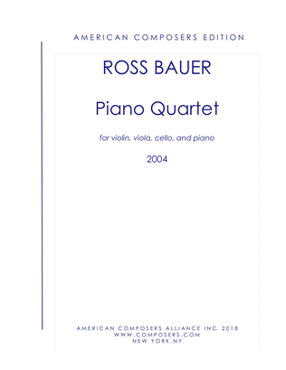 [Bauer] Piano Quartet