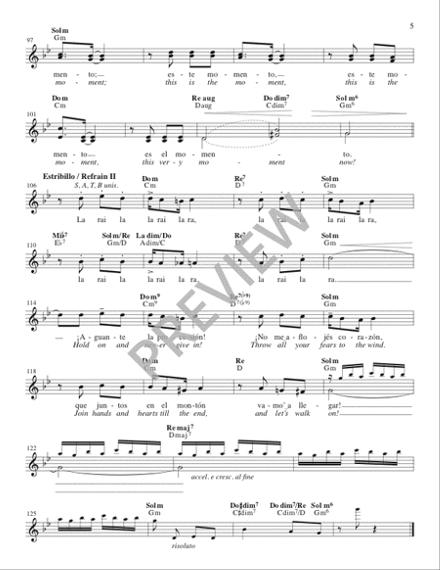 Este Momento en Punto / This Is the Moment - Guitar edition Guitar scores gallery preview page 5