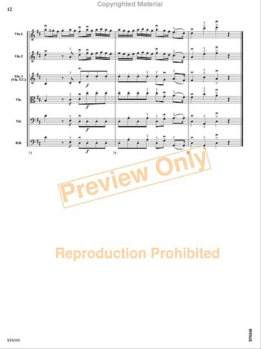 Grave and Allegro String Orchestra scores gallery preview page 13