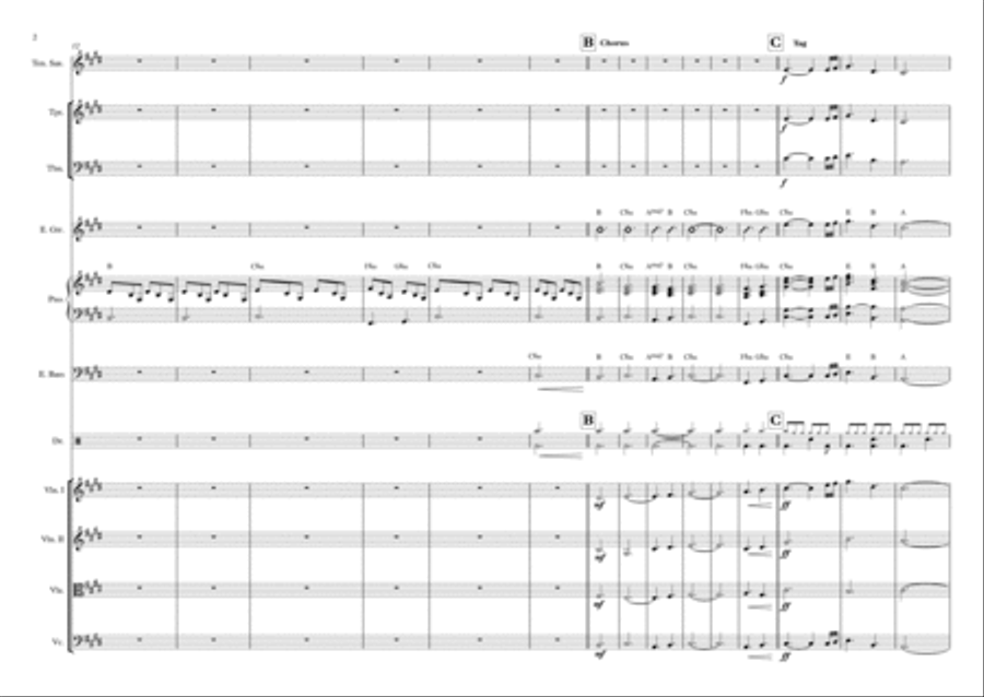 O Come, O Come Emmanuel/Oh Come All Ye Faithful Contemporary Arrangement Full Orchestra scores gallery preview page 2