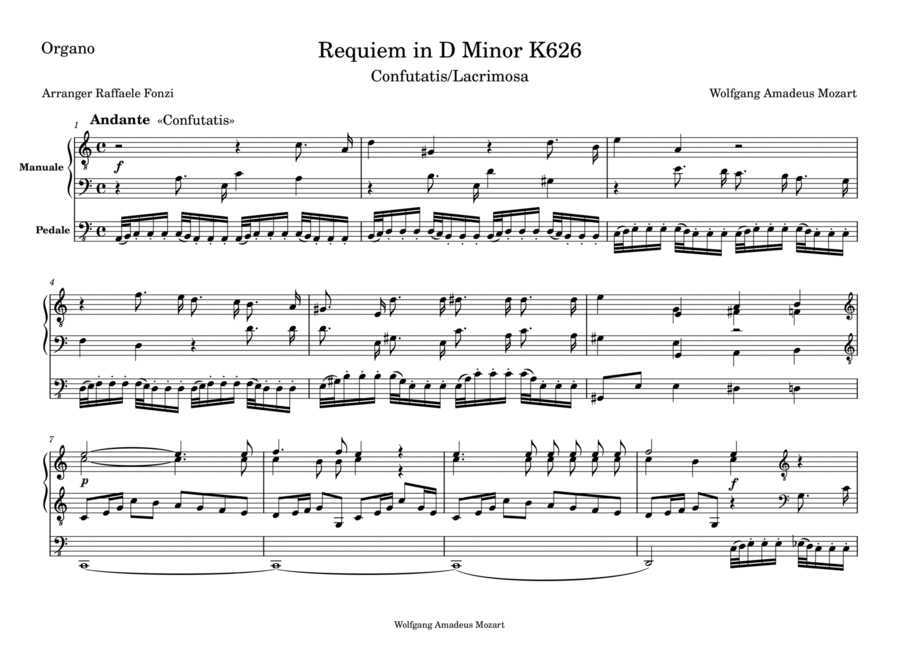 Confutatis / Lacrimosa - Requiem in D Minor K626 image number null