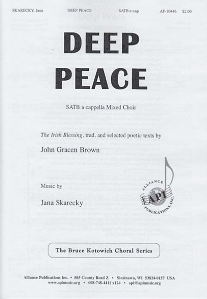 Deep Peace - SATB choir, a cappella