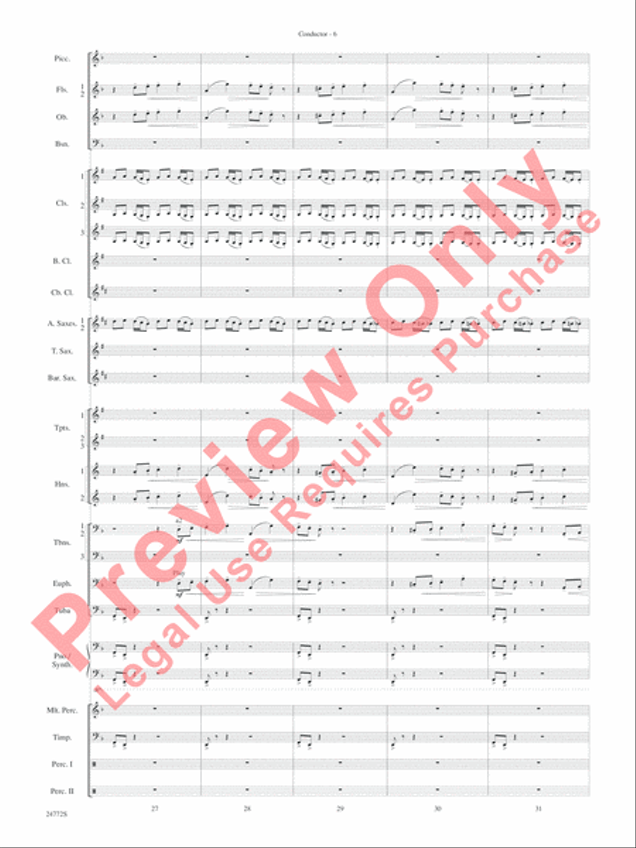 The Star WarsA(r) Epic - Part I, Suite from Concert Band scores gallery preview page 9