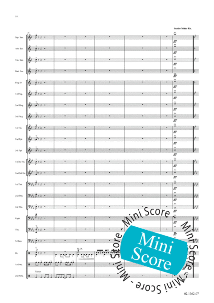 Fascinating Drums / Pavane In Blue Fanfare Band scores gallery preview page 16