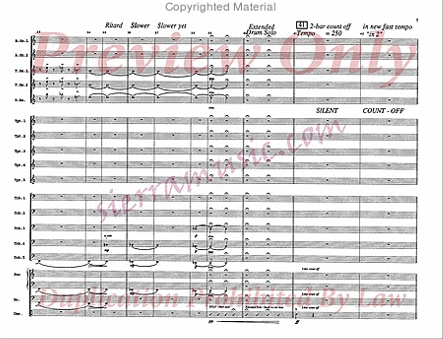 The Rise And Fall of a Short Fugue Jazz Ensemble scores gallery preview page 6