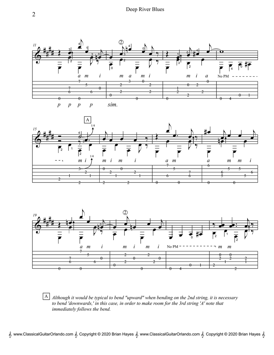 Deep River Blues (Doc Watson) (with Tablature) Acoustic Guitar scores gallery preview page 4