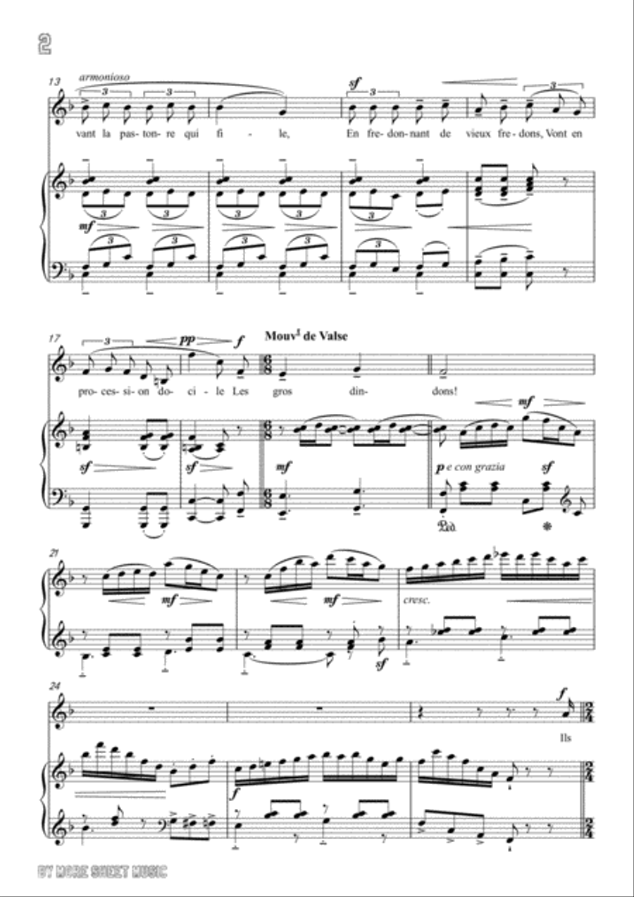 Chabrier-Ballade des gros dindons in F Major,for Voice and Piano Chabrier-Ballade des gros dindons in F Major,for Voice and Piano Voice Solo scores gallery preview page 4