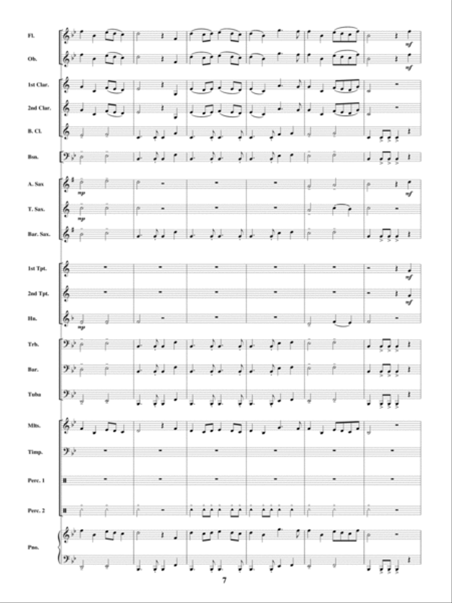 Dreams of Victory Dreams of Victory Concert Band scores gallery preview page 6
