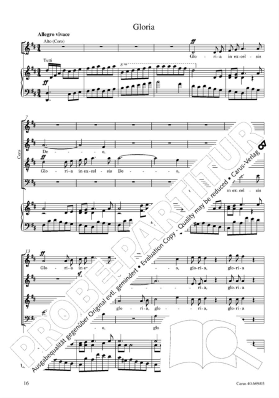 Missa solemnis Missa solemnis 4-Part scores gallery preview page 17