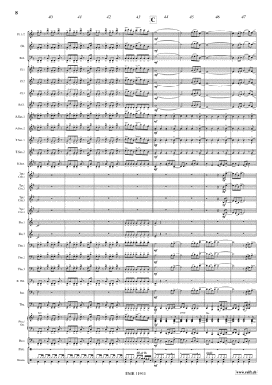You're The First, The Last, My Everything Concert Band scores gallery preview page 8