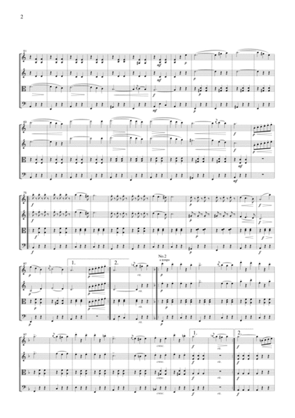 Ivanovici Donauwellen, for string quartet, CI001 image number null