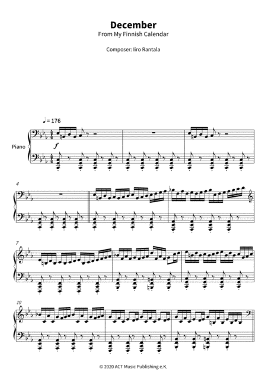 December December Piano Solo scores gallery preview page 3