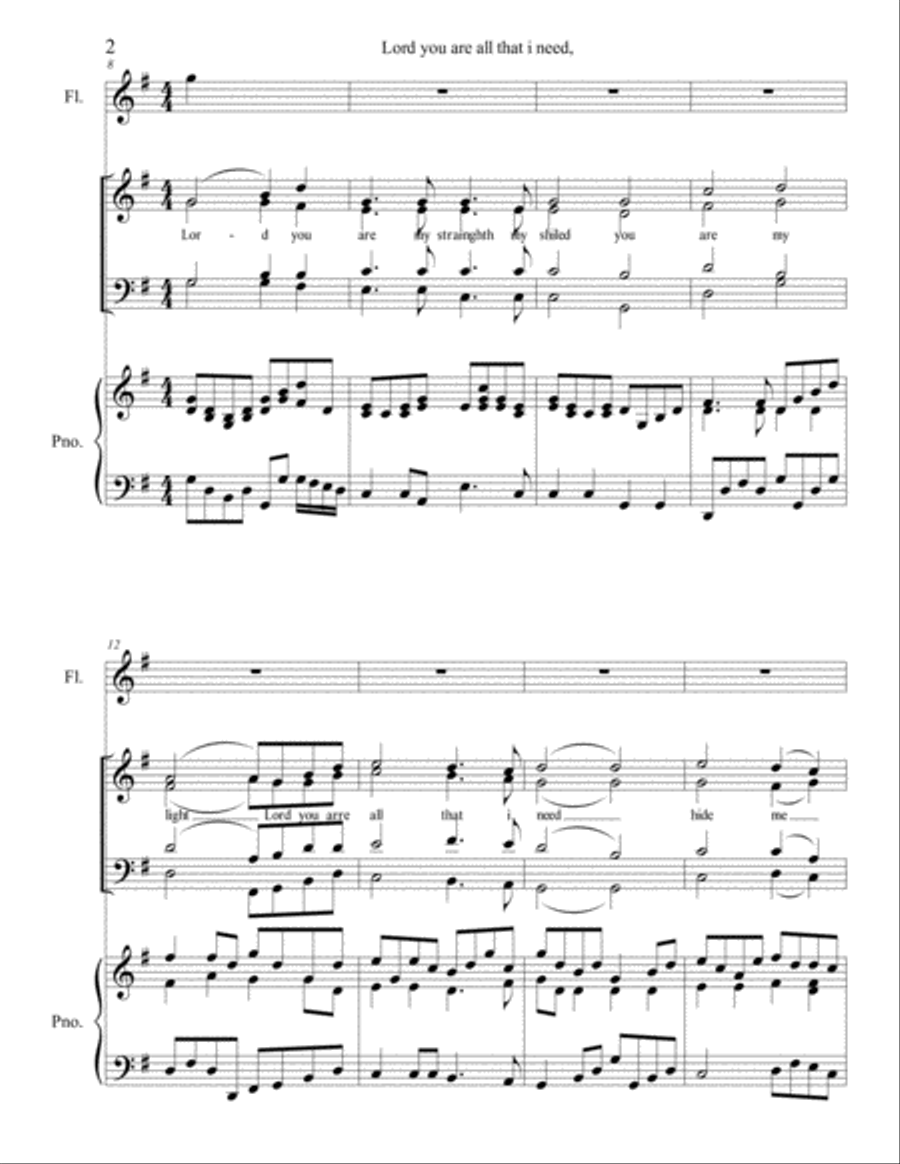 Lord you are all Lord you are all Small Ensemble scores gallery preview page 2