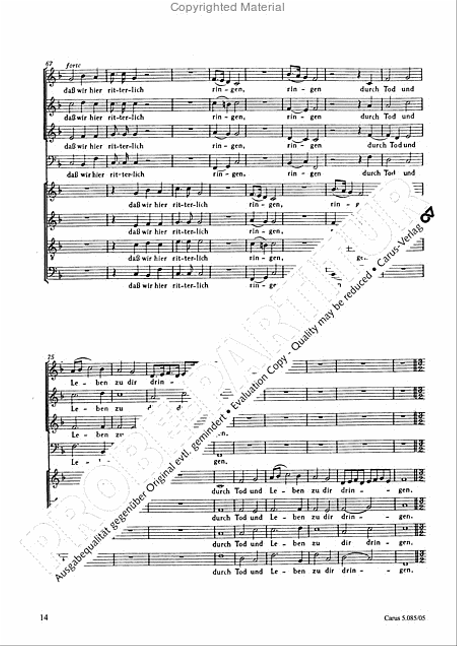 Come, Holy Ghost (Komm, heiliger Geist) 4-Part scores gallery preview page 15