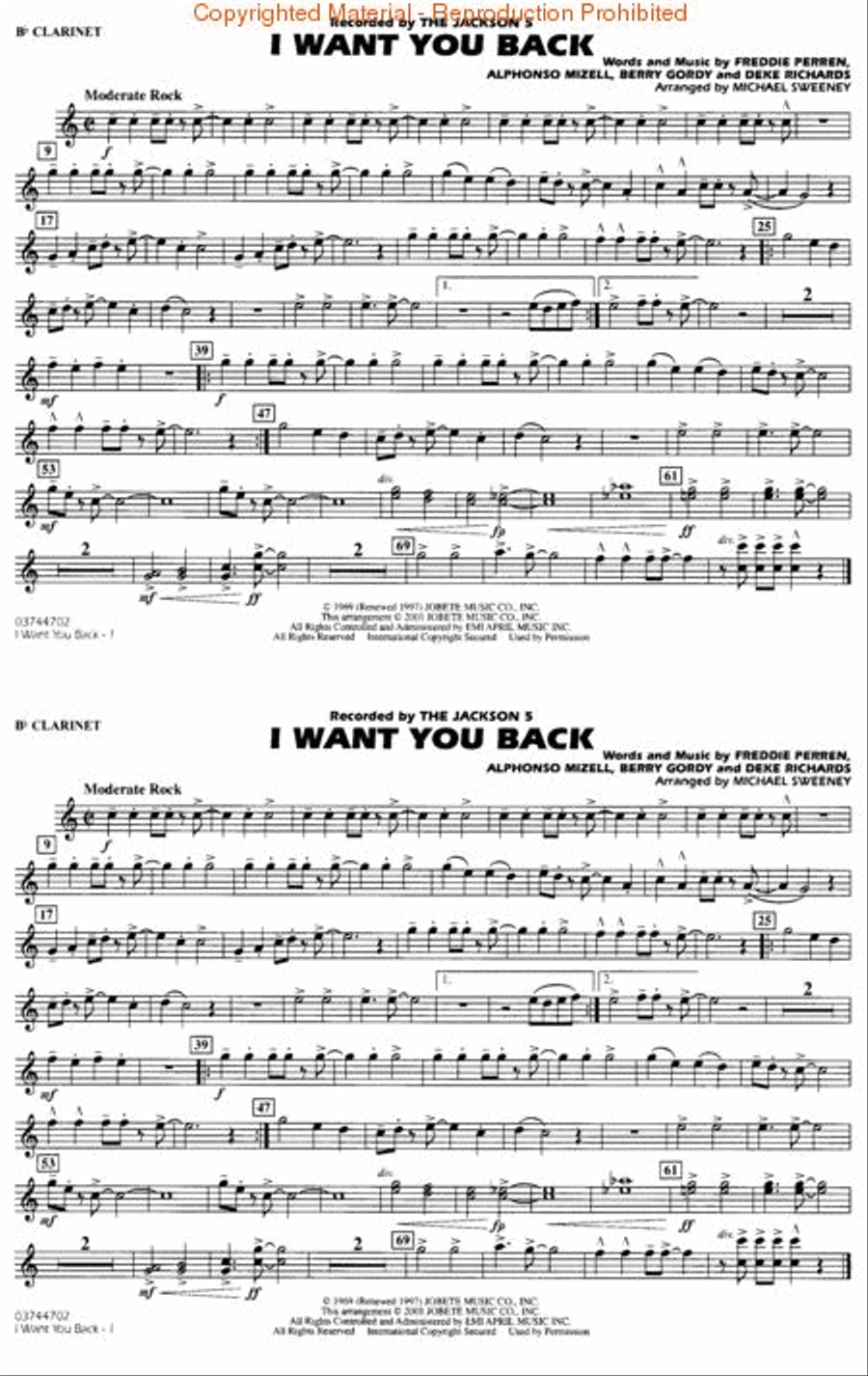I Want You Back Marching Band scores gallery preview page 3