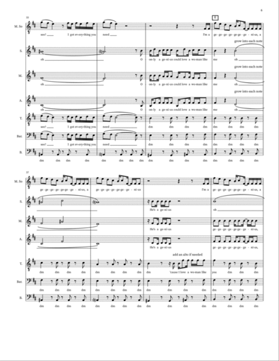 Genius Genius Choir scores gallery preview page 6