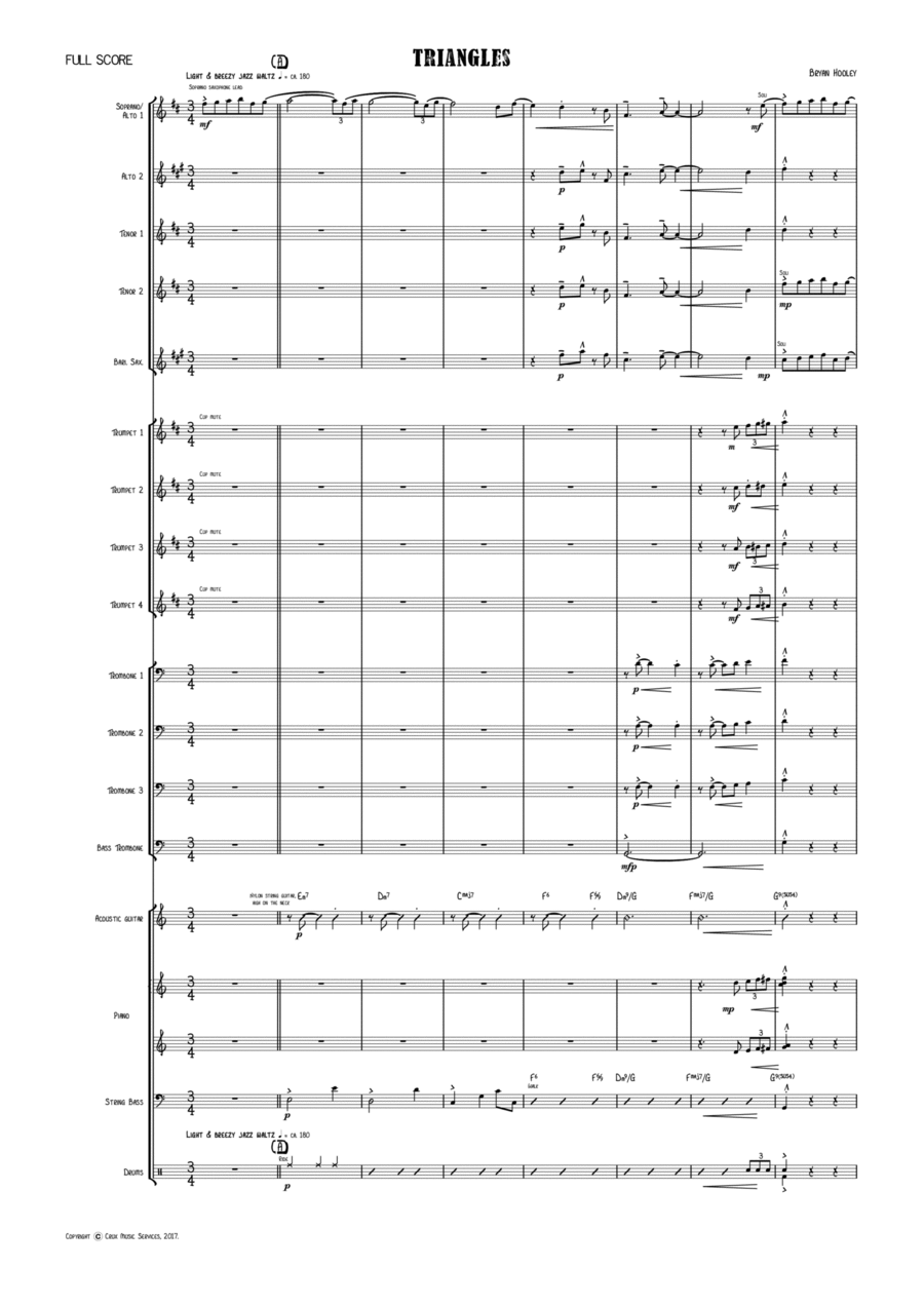 Triangles Jazz Ensemble scores gallery preview page 1
