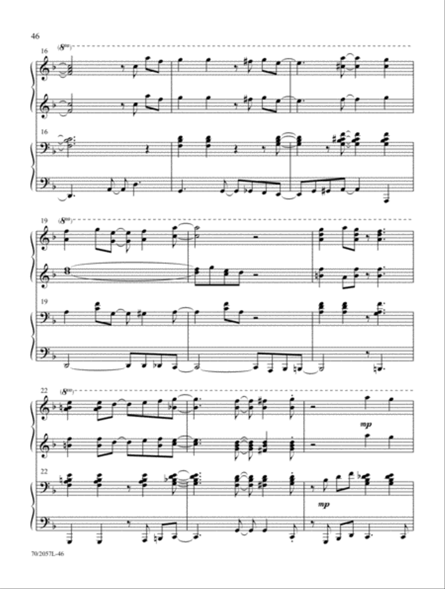 Everlasting Arms Piano Duet scores gallery preview page 23