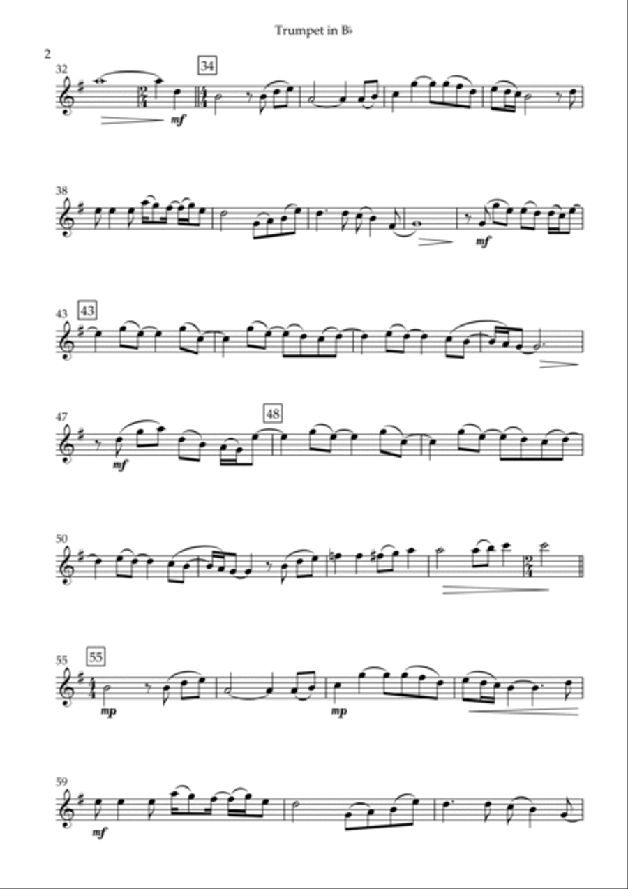 Hey Jude Hey Jude Trumpet Solo scores gallery preview page 2